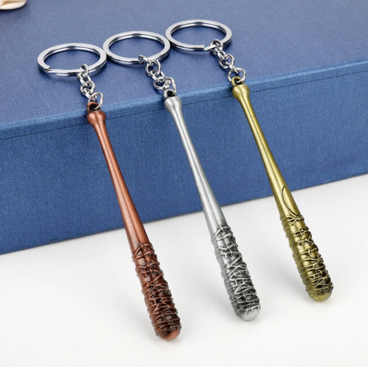 The Walking Dead Keychain Negan's Bat Stick LUCILLE Keyring Men Car Women Bag Pendant Action Figure Cosplay Toys