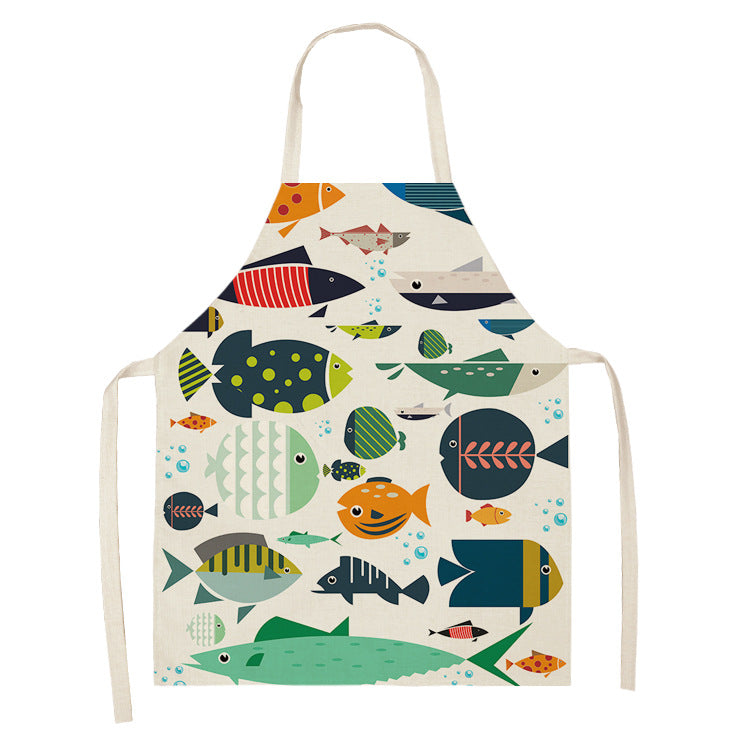 Marine animal series apron