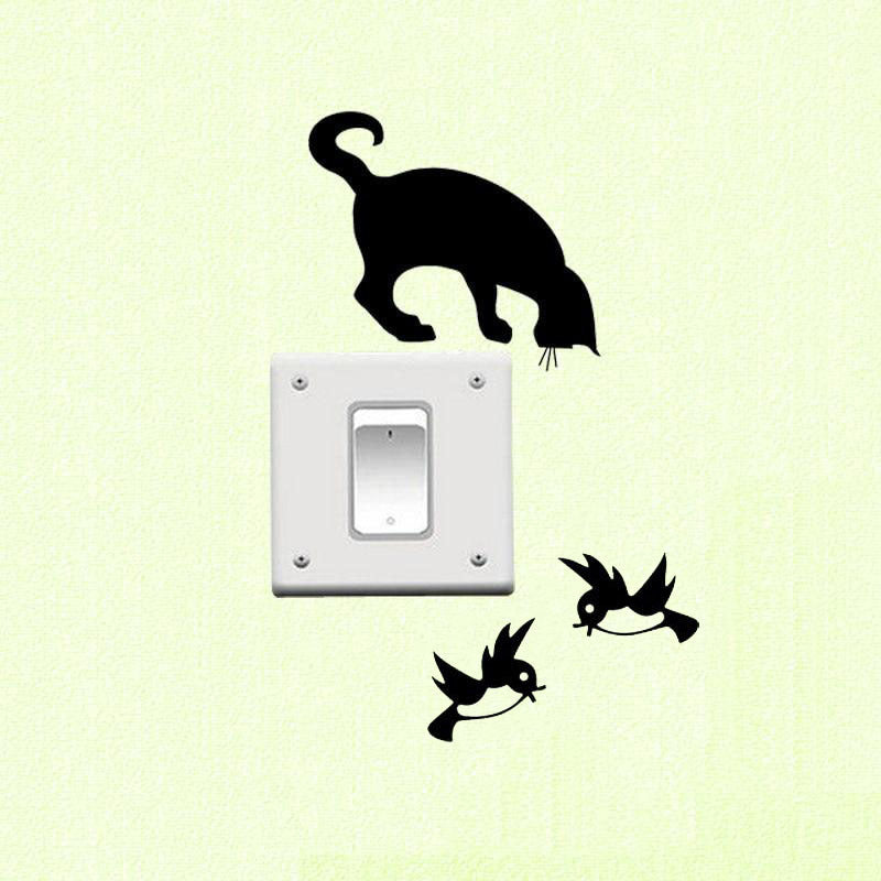 Cat And Bird Decals Car Decoration Sticker