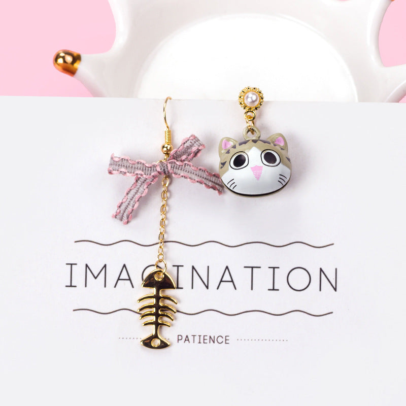 Handmade Acrylic Children'S Fun Animal Long Earrings