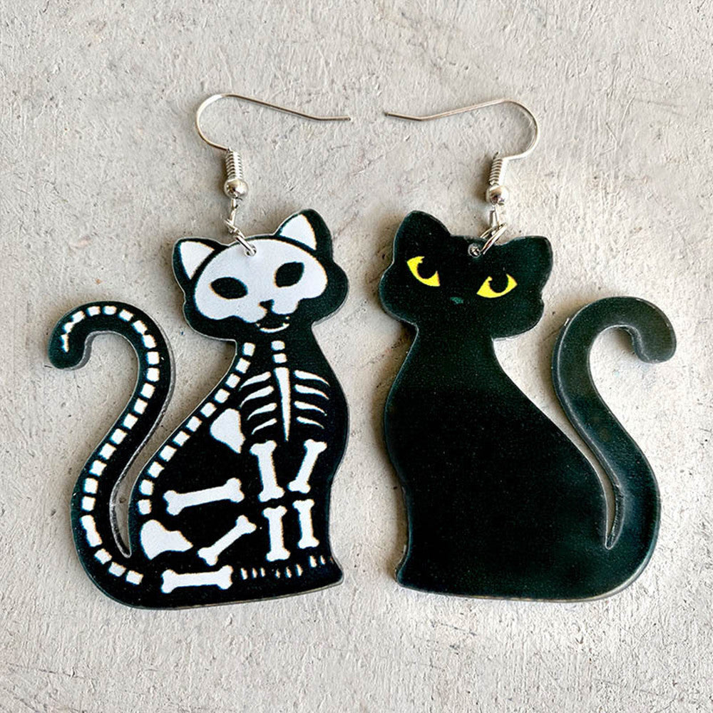 Animal Earrings Acrylic Women Asymmetric