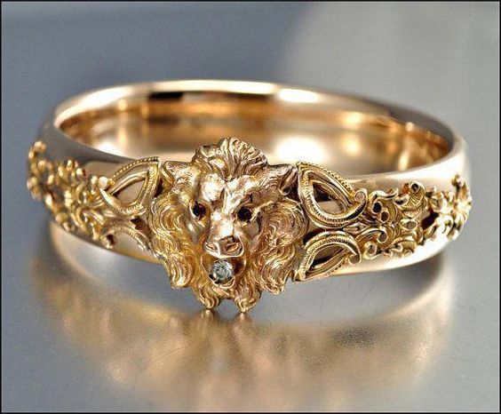 Men's Ring Animal Shape Lion Jewelry