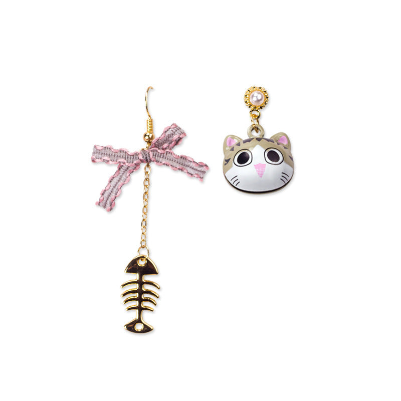 Handmade Acrylic Children'S Fun Animal Long Earrings