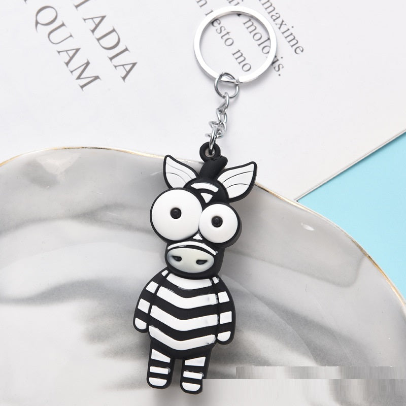 New Big Eye Animal Doll Big Eye Monkey Keychain