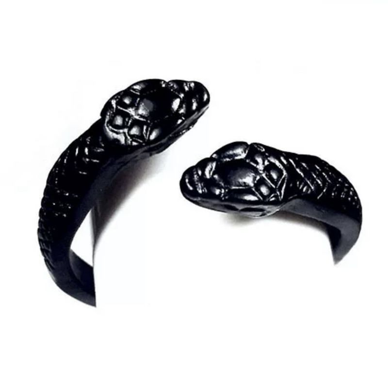 Animal Spirit Snake European And American Retro Punk Exaggerated And Personalized Men And Women Winding Snake Animal Opening Ring
