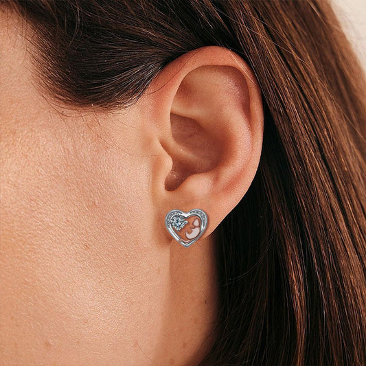 925 Silver Needle Cute Cat Ear Stud For Girlfriend