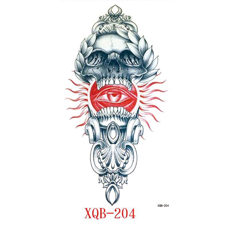 Paper Small Full Arm Flower Letter Animal Tattoo Sticker