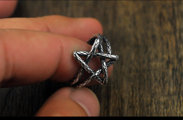 Pentagram Ring Retro Ring