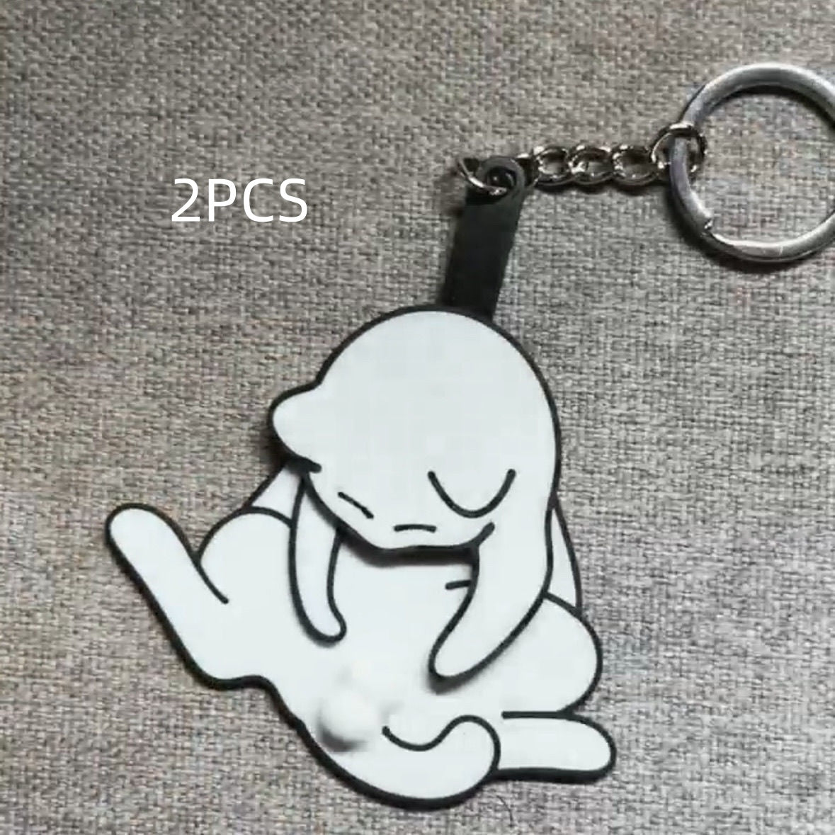 Creative Kitten Acrylic Pendant Keychain Student Cartoon Schoolbag Pendant