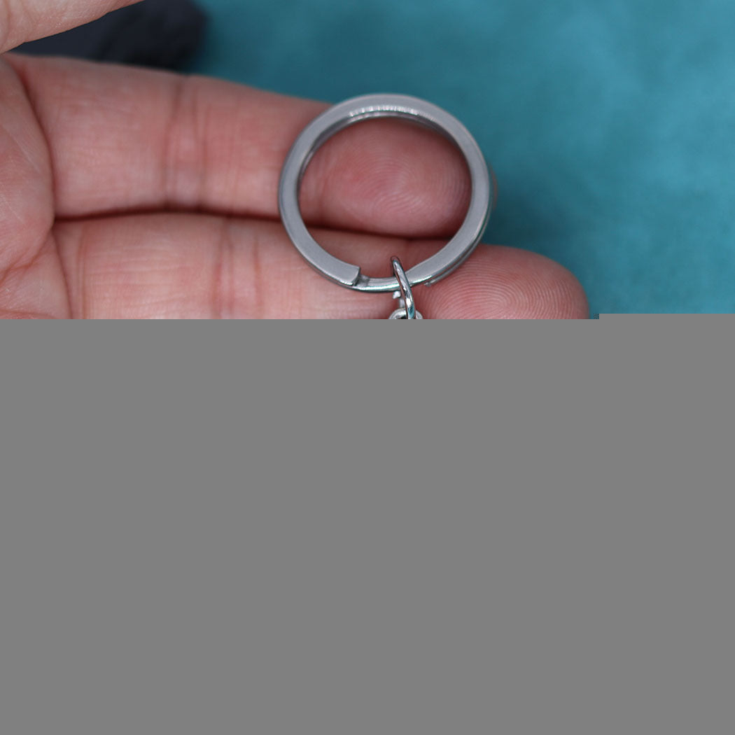 Alloy Fashion White Wolf Pendant Keychain