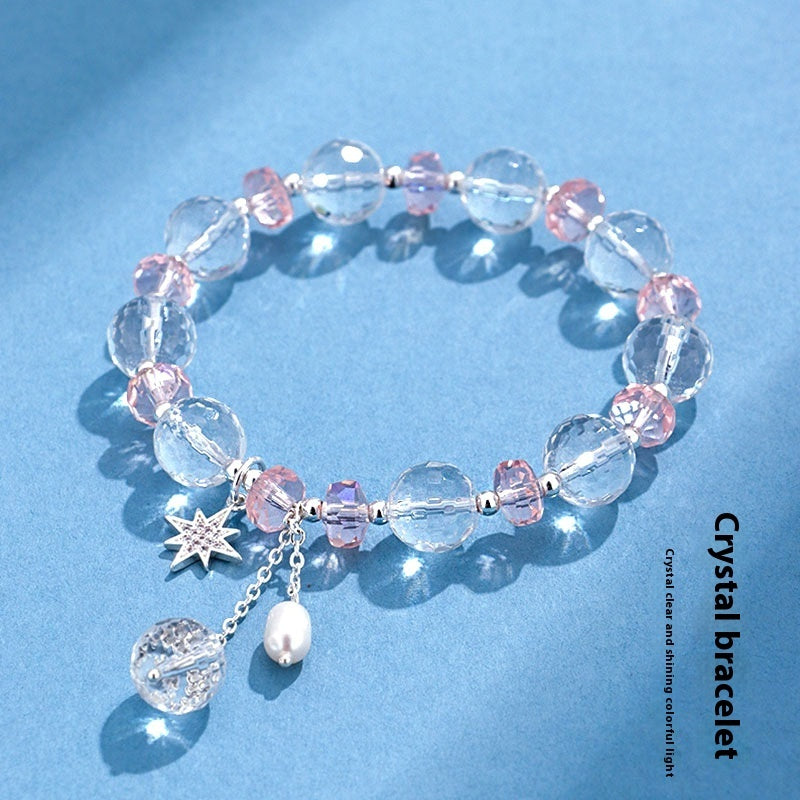 Temperament Wild White Crystal Bracelet For Women