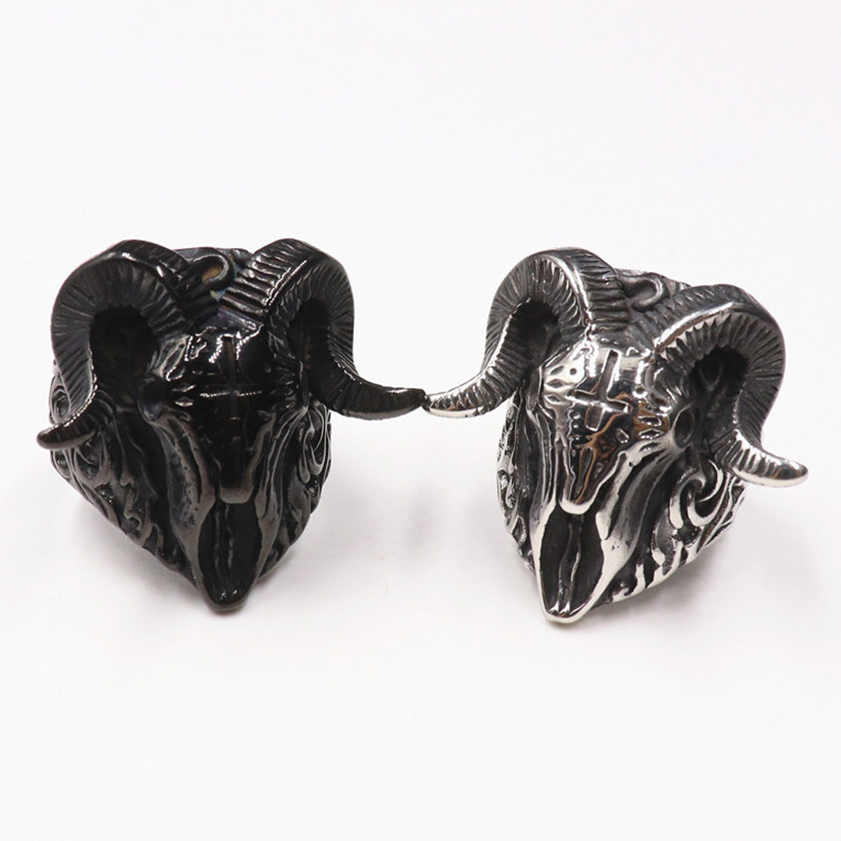 Punk Vintage Ring Men's Animal Shape Stainless Steel Ring