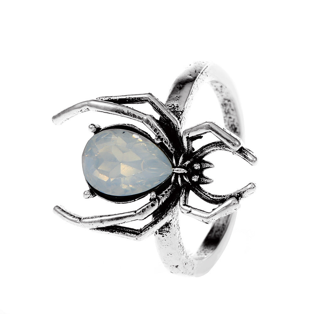 Diamond Spider Ring Open Ring