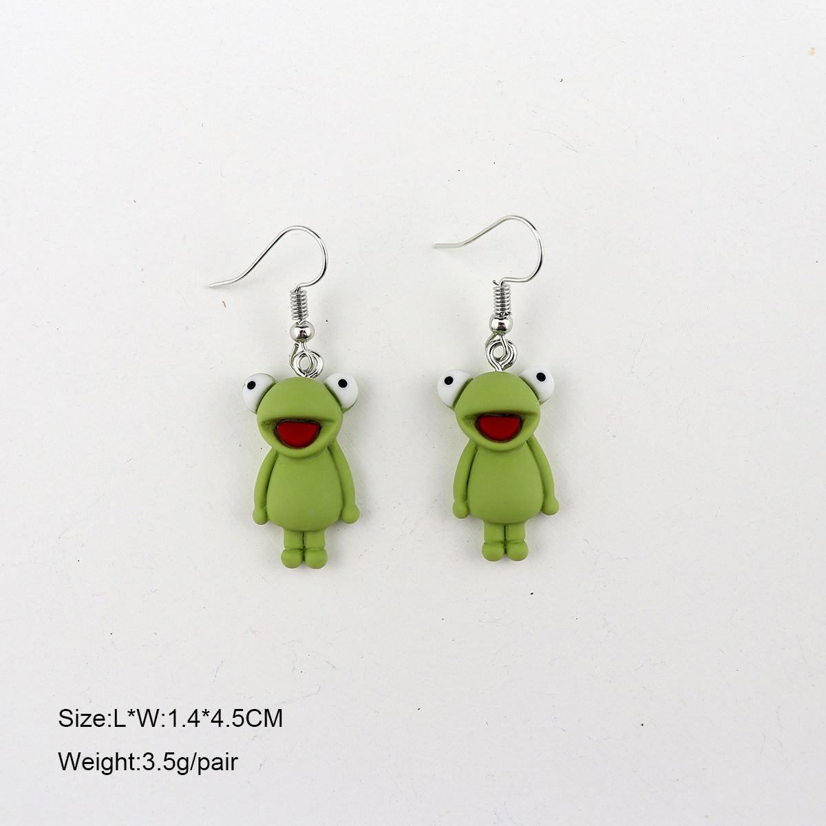 Resin Frog Animal Earrings