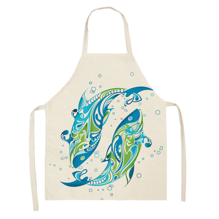 Marine animal series apron