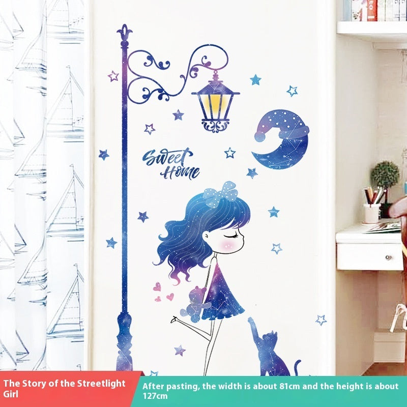 Door Sticker Self-adhesive Sticker Wall Sticker Decorative Painting Door Renovation