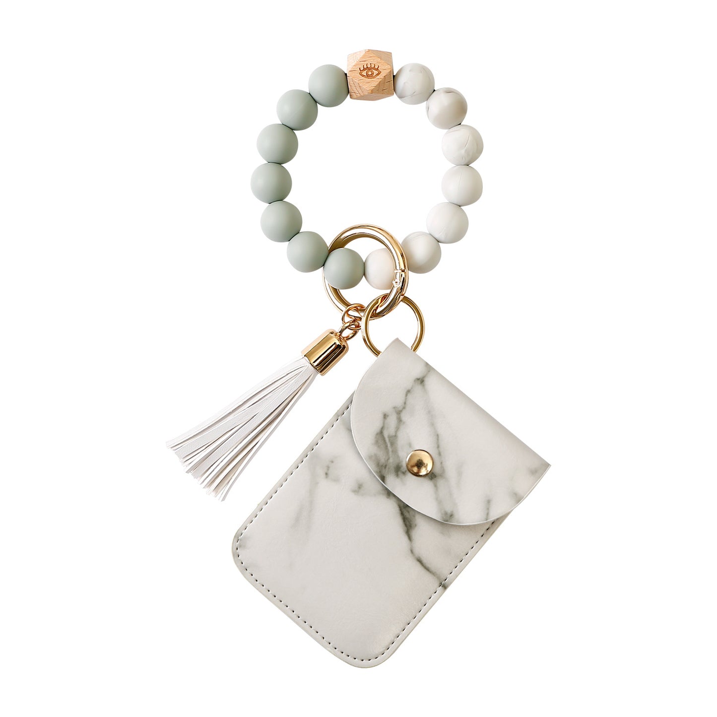 Silicone Bracelet Wrist Keychain Pendant