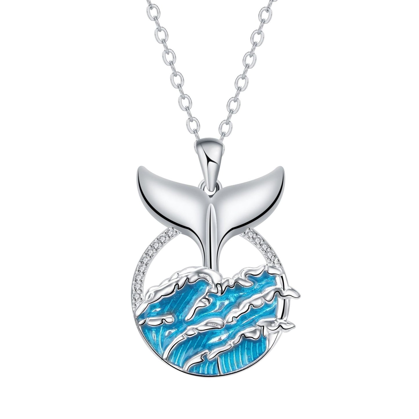 Whale Tail Jewelry Personalized Necklace