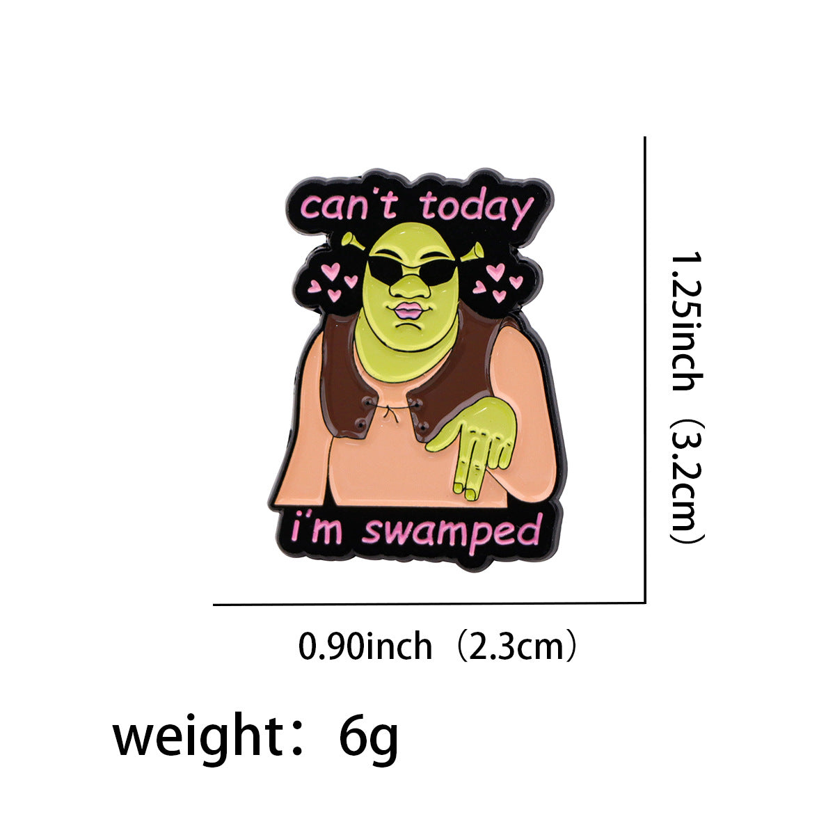 Cartoon Cute Quotations Brooch Women's Backpack Accessories Badge