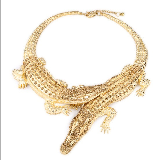Exaggerated female necklace crystal clavicle chain nkn74 necklace
