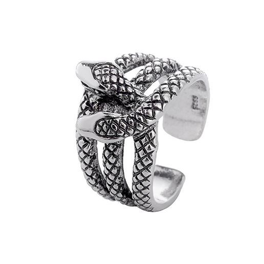 Animal Spirit Snake European And American Retro Punk Exaggerated And Personalized Men And Women Winding Snake Animal Opening Ring