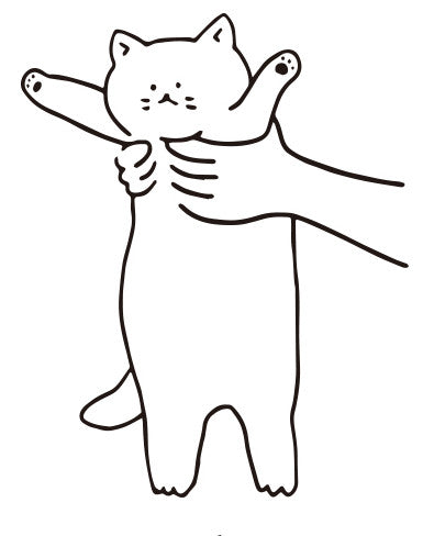 Cute Cat Funny Interactive Glass Door Anti-collision Sticker Clothing Pet Shop Cat Coffee Decoration Wall Sticker