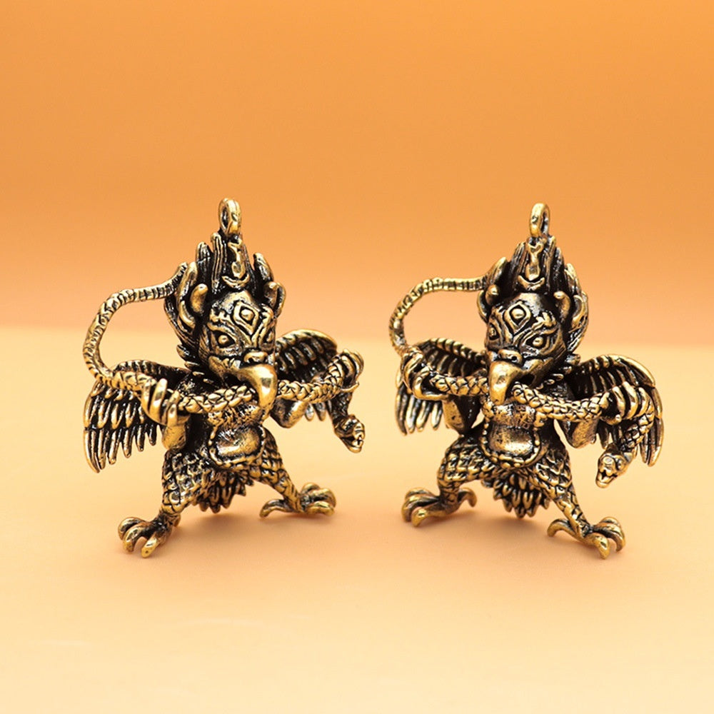 Rabbit Year Dapeng Bird Keychain Pendant Tibetan Bronze