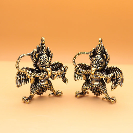 Rabbit Year Dapeng Bird Keychain Pendant Tibetan Bronze