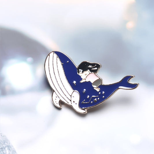 Cute Japanese Girl Shark Girl Brooch Badge