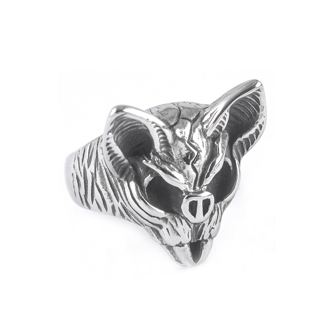 Vintage Jewelry Stainless Steel Animal Bat Cast Ring