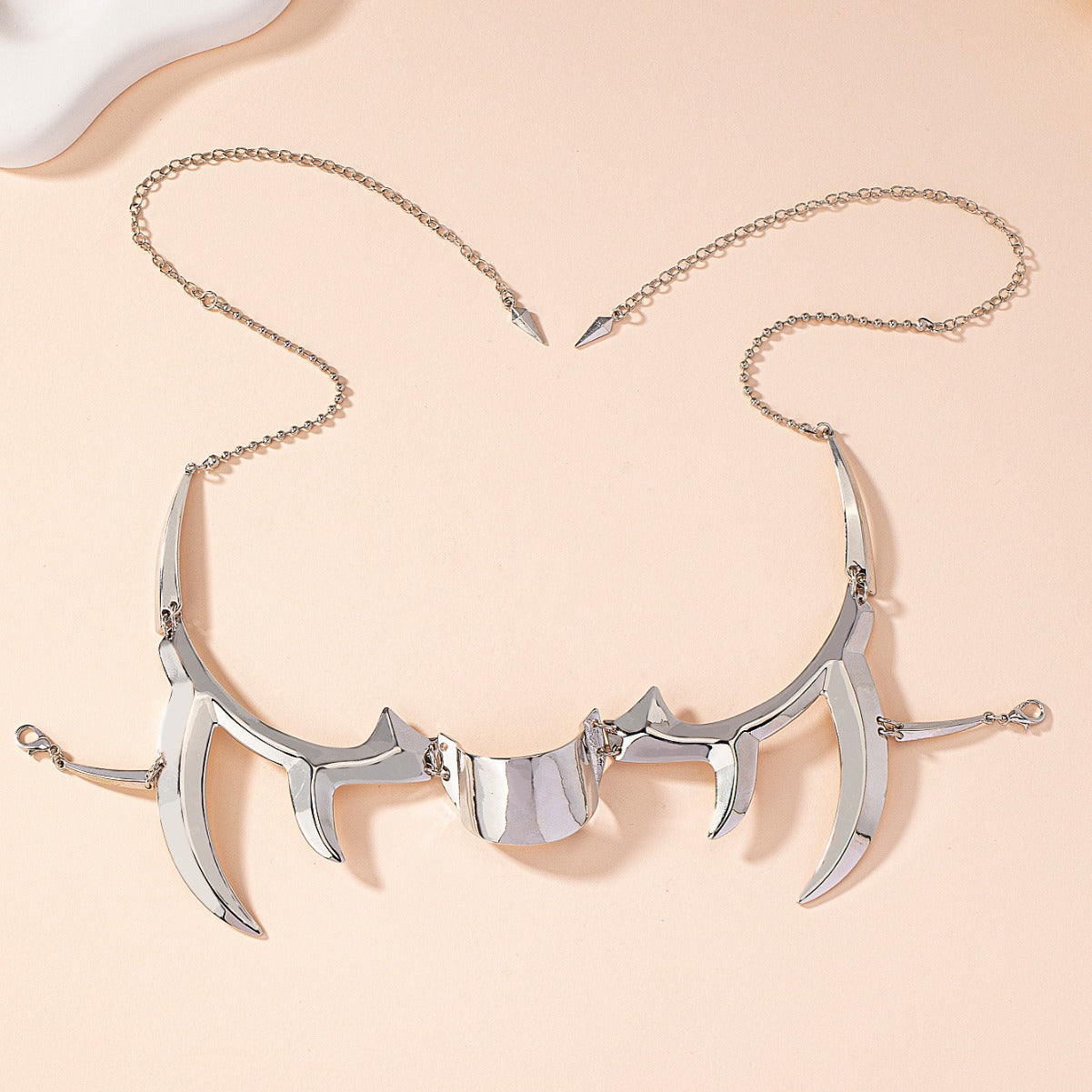 Fluid Lip Ring Face Decoration Earring Set