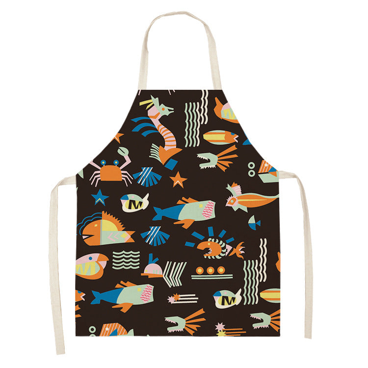 Marine animal series apron
