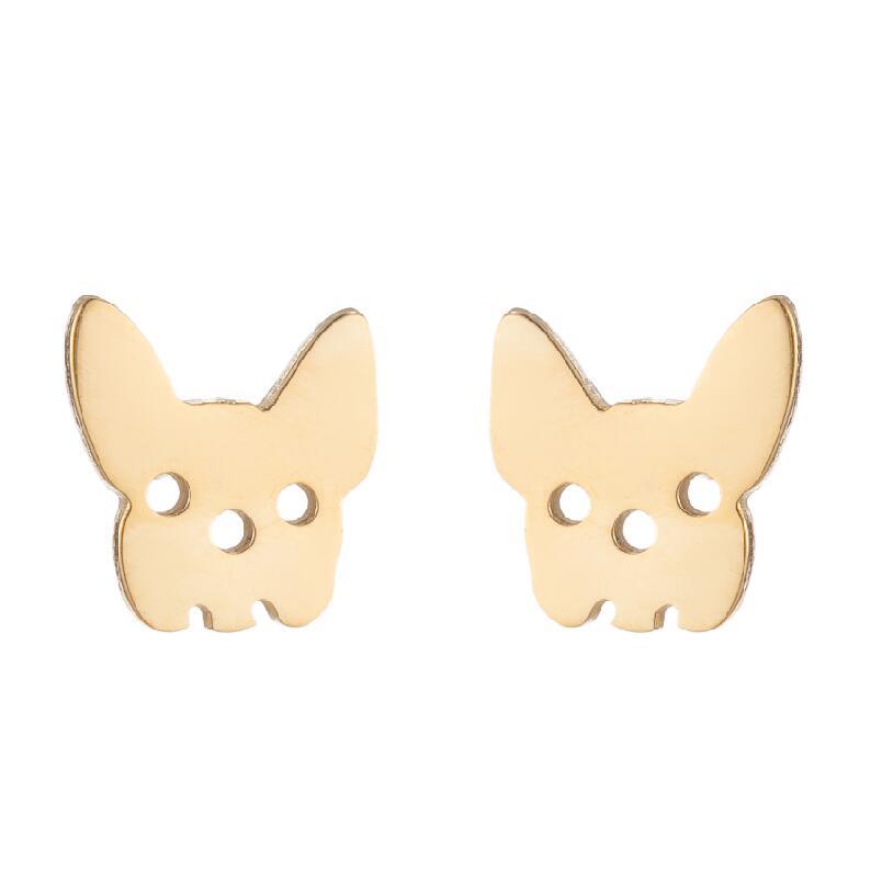 Simple Animal Earrings Bee Dolphin Earrings Plating Korean Style Earrings