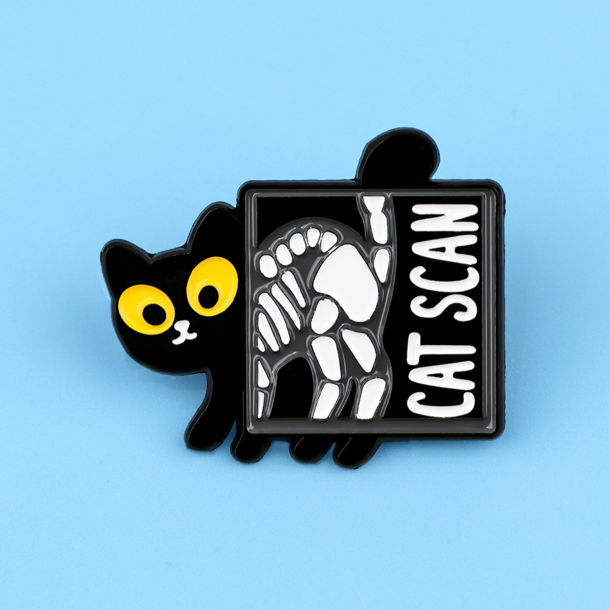 Cartoon Animal Black Cat Pin Alloy Badge