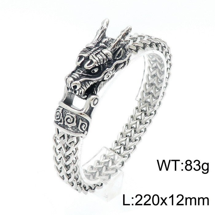 Stainless Steel Cast Animal Series Vintage Jewelry Bracelet