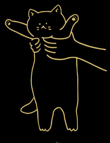 Cute Cat Funny Interactive Glass Door Anti-collision Sticker Clothing Pet Shop Cat Coffee Decoration Wall Sticker