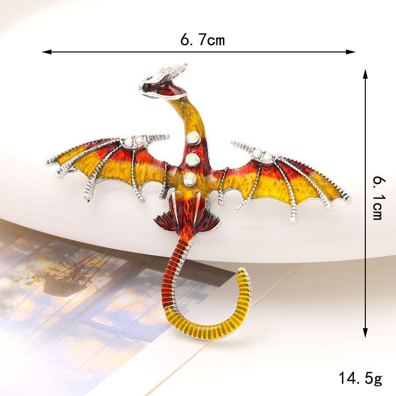 Diy Dripping Enamel Dragon Diamond Animal Accessories