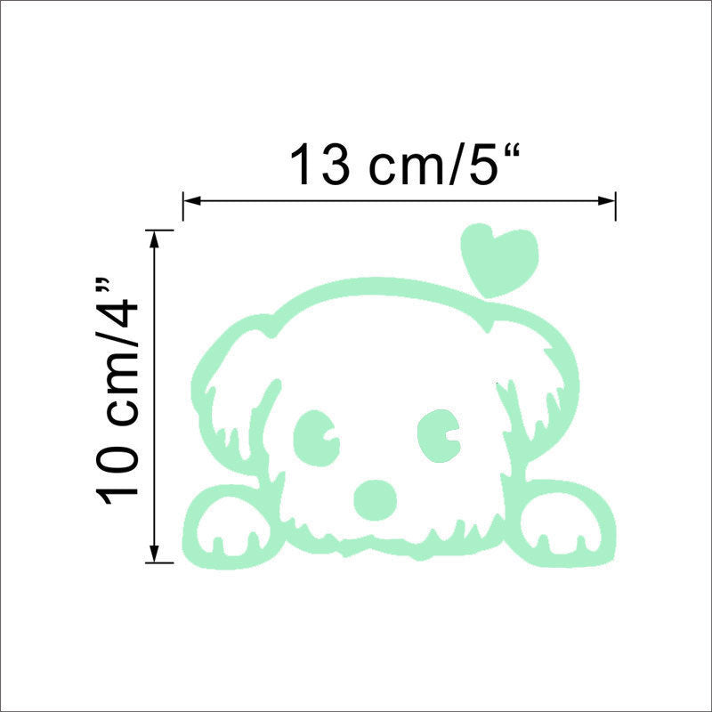 Carved Glow Sticker Cute Pet Luminous Wall Stickers Living Room Bedroom Socket Stickers
