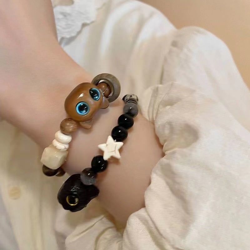 Special-interest Design Cat Beaded Bracelet For Women