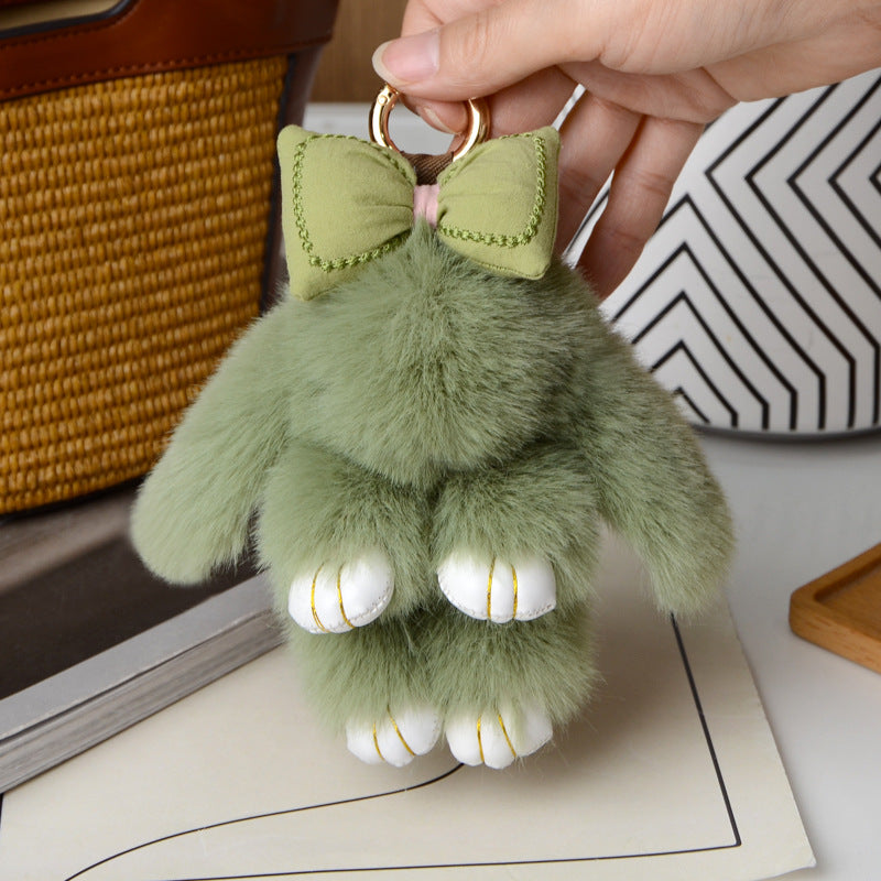 Cartoon Plush Bunny Keychain Pendant