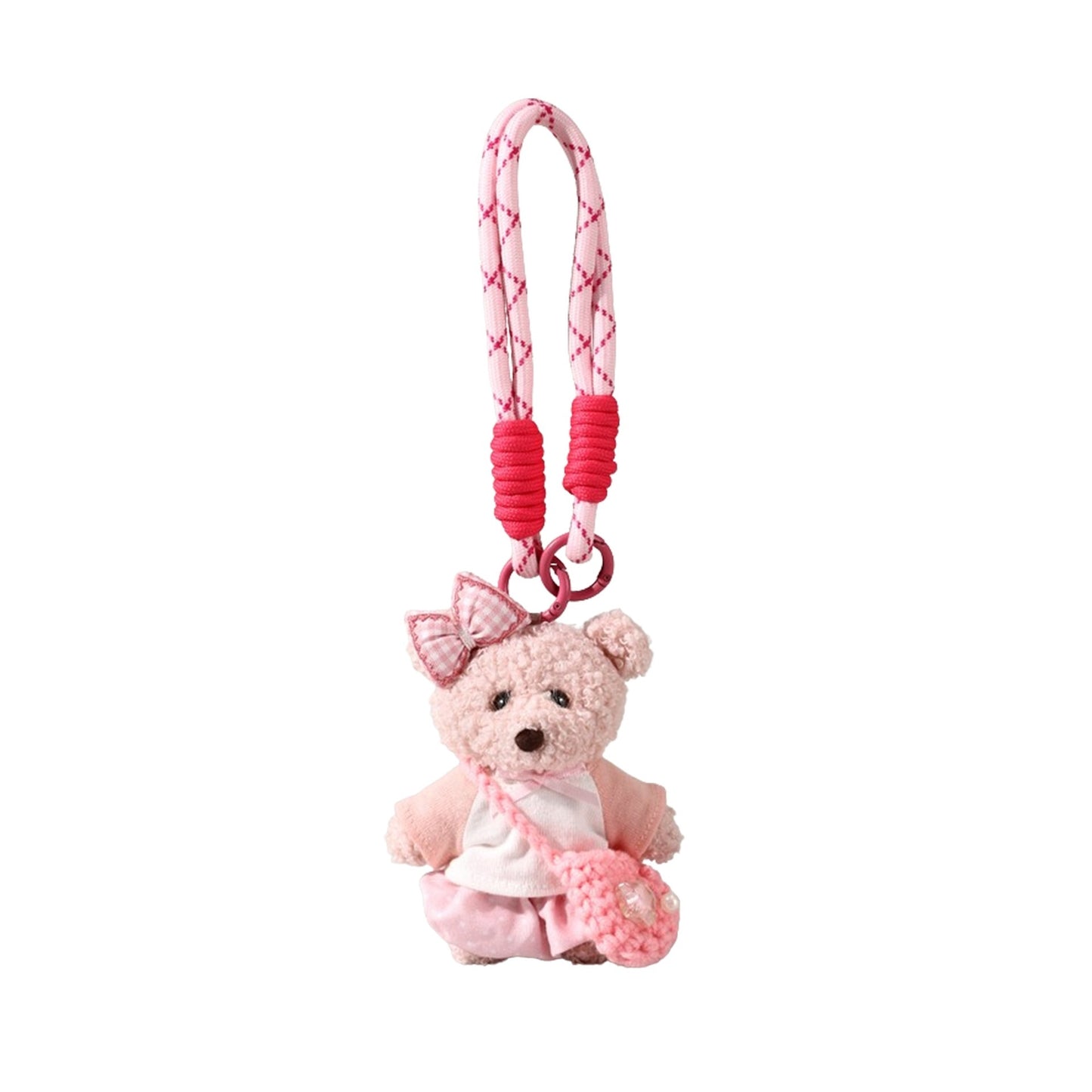 Original Fleece Sweatshirt Bear Doll Car Keychain Pendant