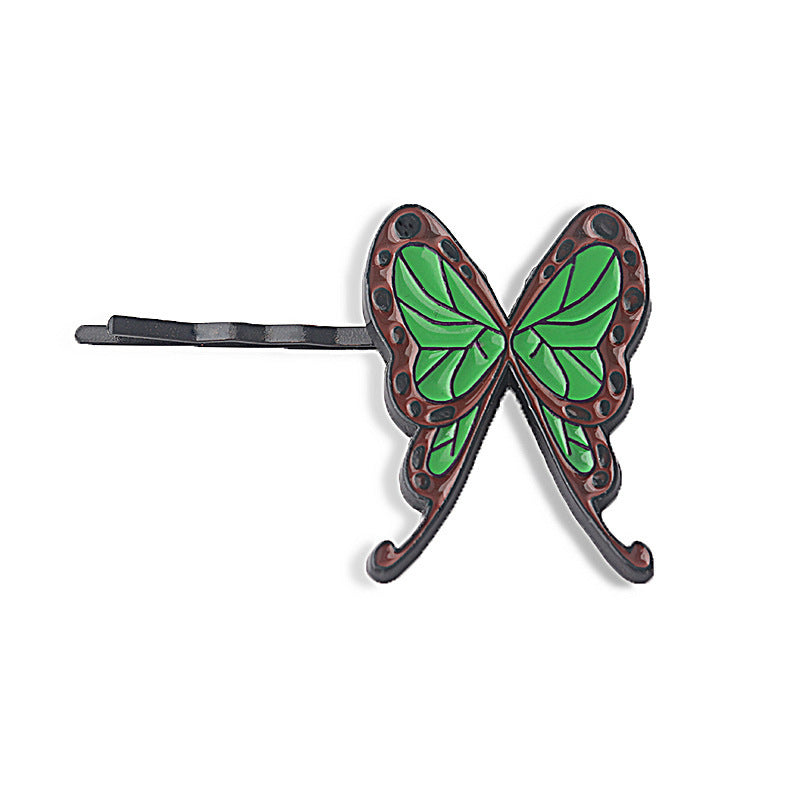 Color Butterfly Keychain Hairpin Brooch Pendant