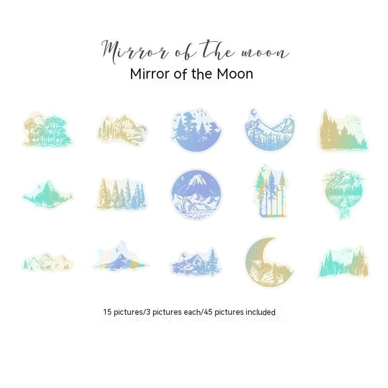 Butterfly Sticker PET Hot Rainbow Purse Magic Mirror Notebook Puzzle Material