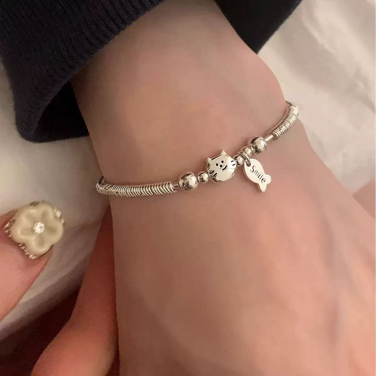 Cat Fish Bracelet Female New Chinese Style Trendy Simplicity
