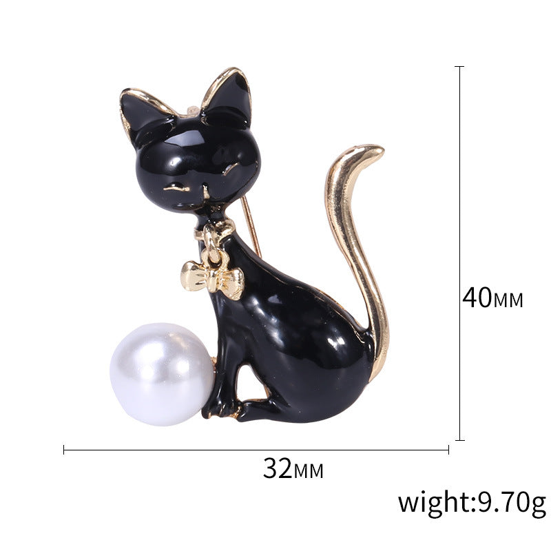 Personality Popular All-match Kitten Shape Brooch