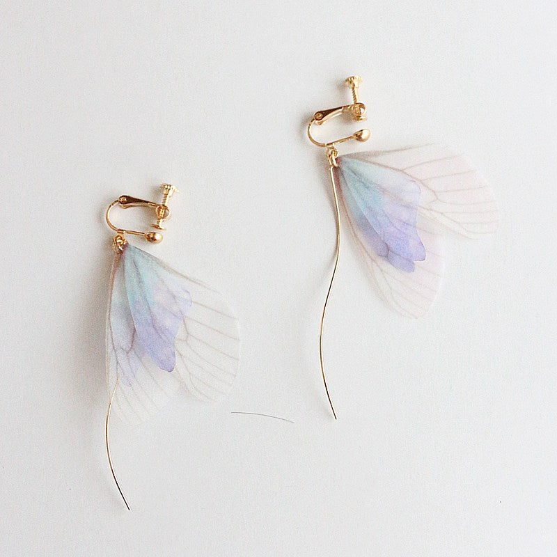 Cool breeze ear clip super fairy butterfly earring