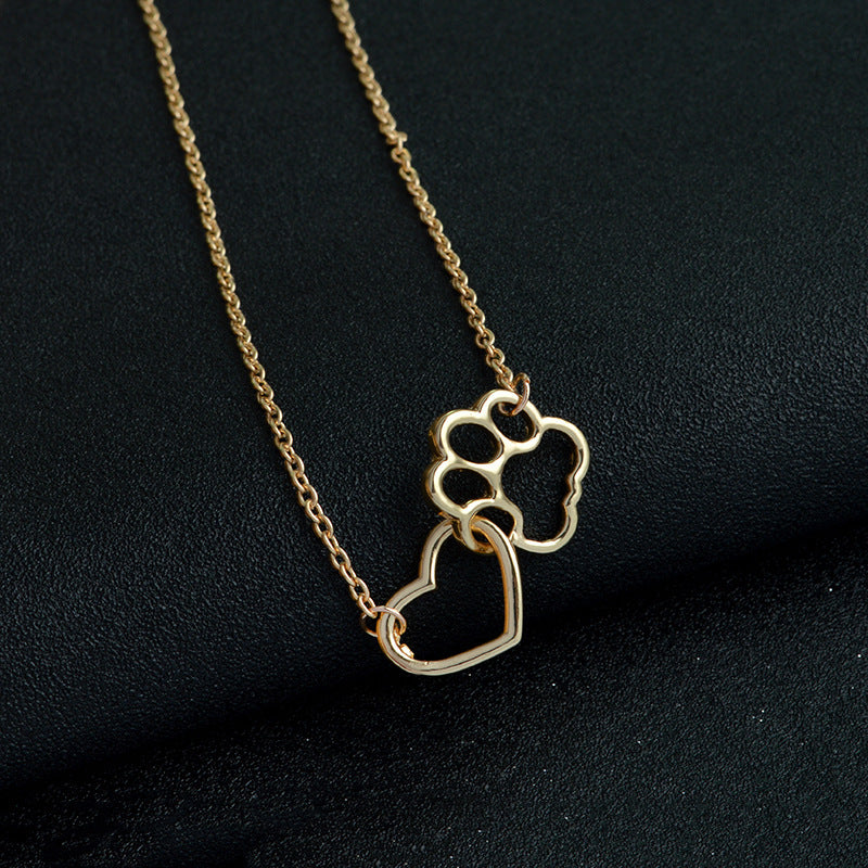 Dog paw necklace