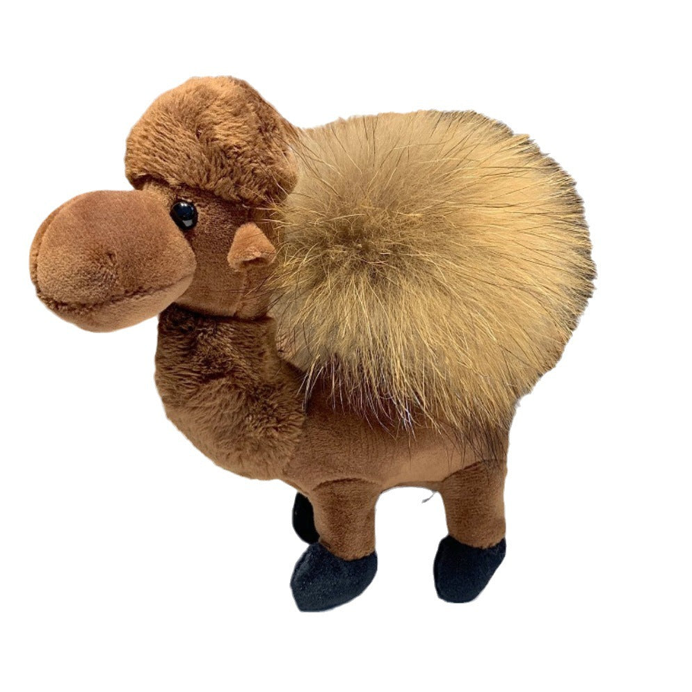 Fur Ball Camel Doll Pendant Keychain