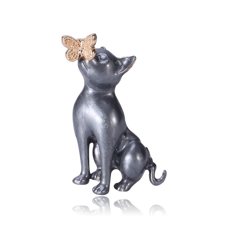 Puppy dog animal brooch