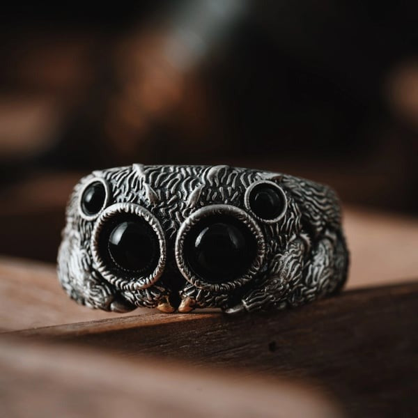 Jumping Spider Ring Creative Exaggerating Animal